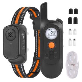 984FT Dog Training Collar IP65 Waterproof Pet Beep Vibration Electric Shock Collar 3 Channels Rechargeable Transmitter Receiver Trainer with Reco 984FT Dog Training Collar IP65 Waterproof Pet Beep Vibration Electric Shock Collar 3 Channels Rechargeable Transmitter Receiver Trainer with Reco